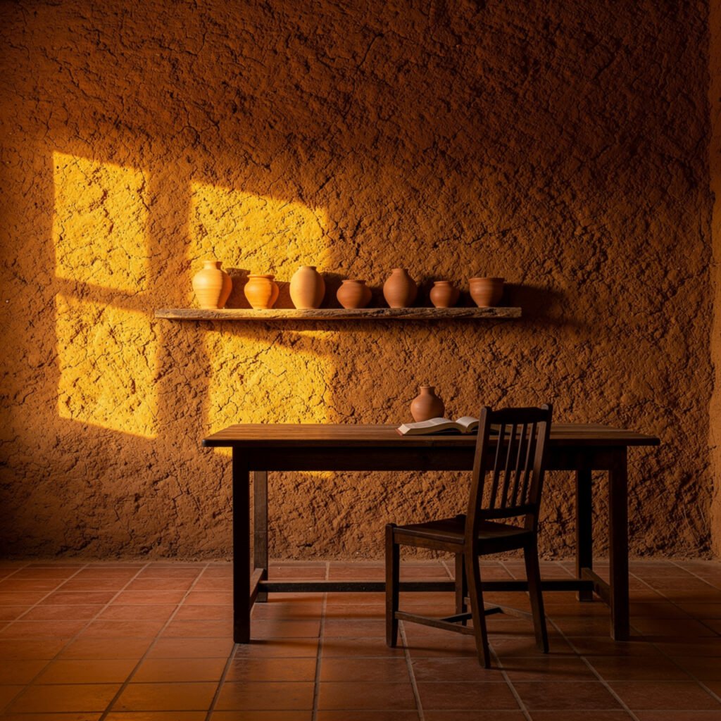 Adobe Wall Texture Interior Ideas