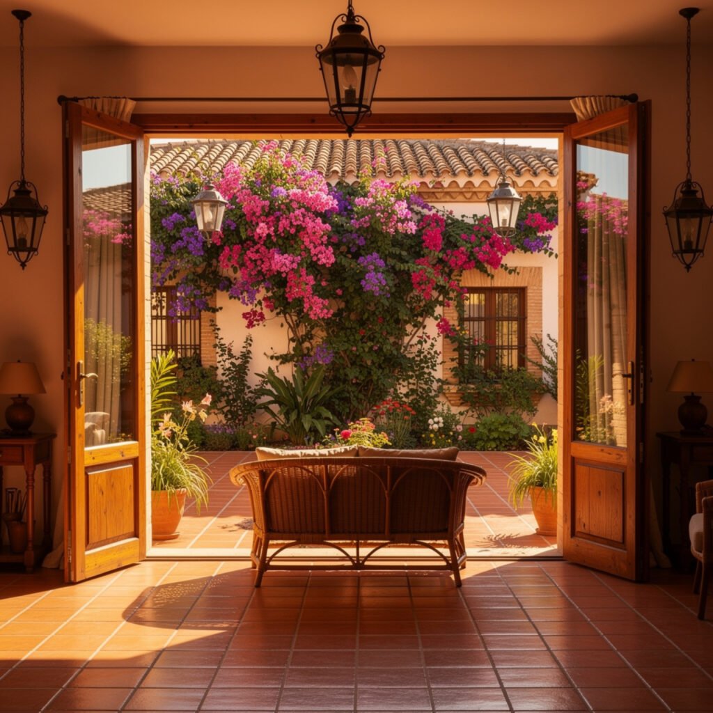 Indoor Outdoor Spanish Living Ideas