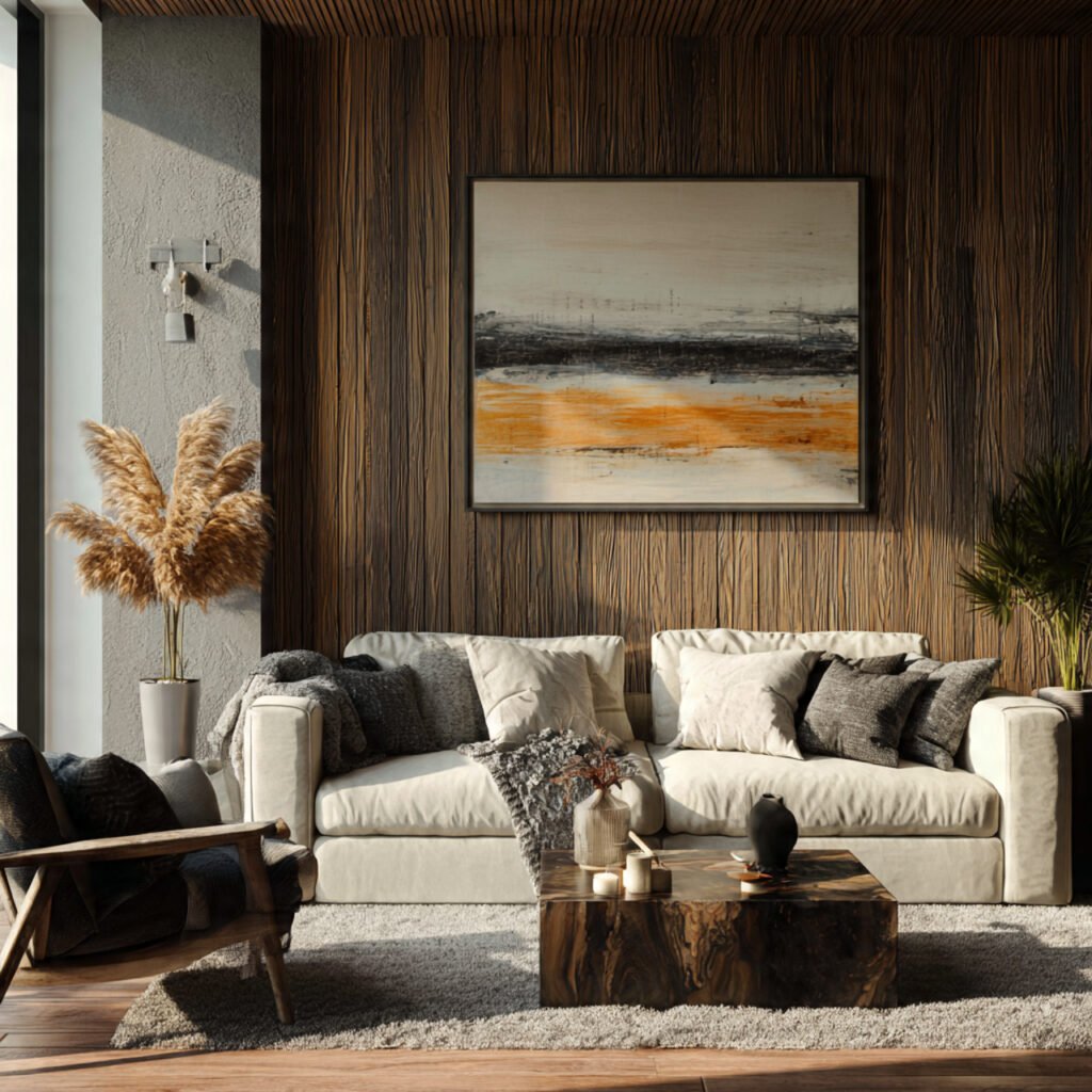 Statement Wall Behind Sofa Ideas