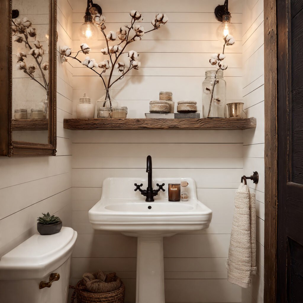 Farmhouse Powder Room Ideas