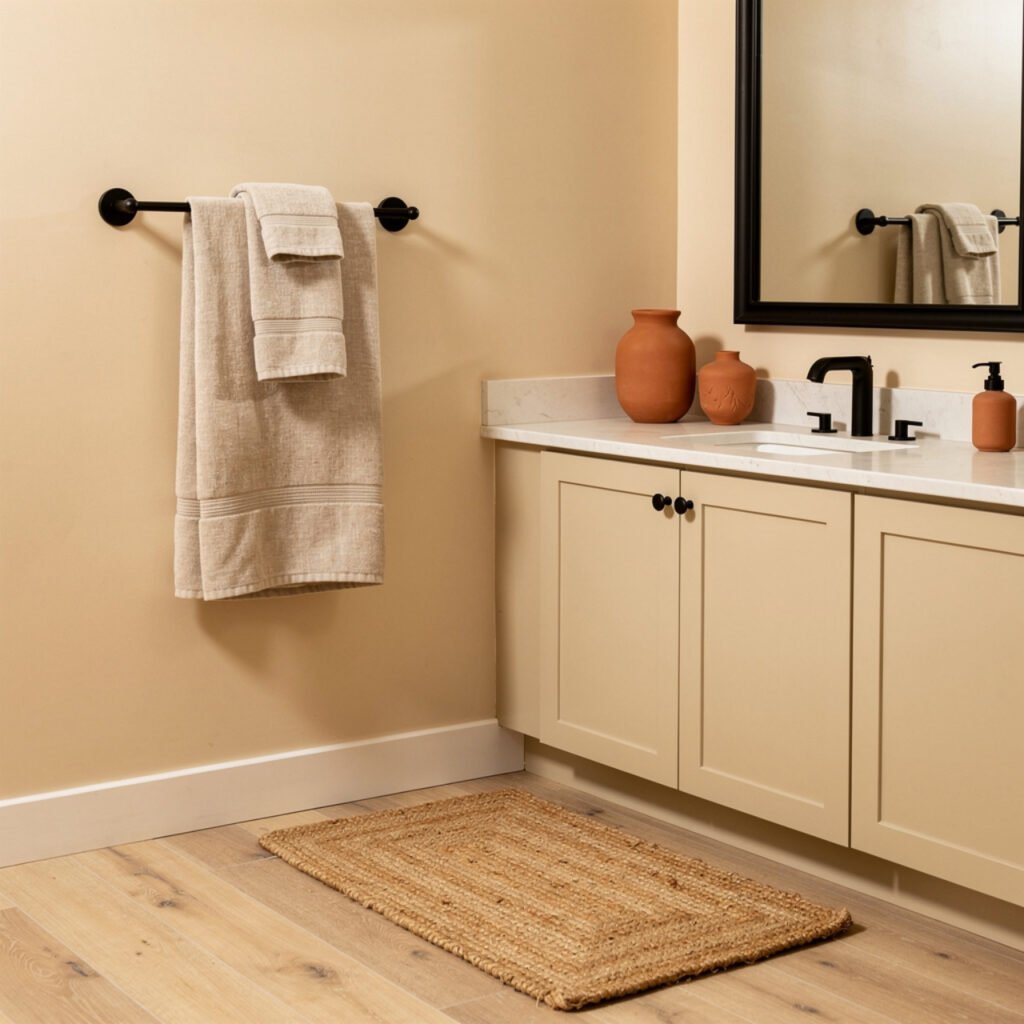 25 Black Bathroom Decor Ideas for Every Budget and Every Style 25 Black and Beige Bathroom Decor Ideas