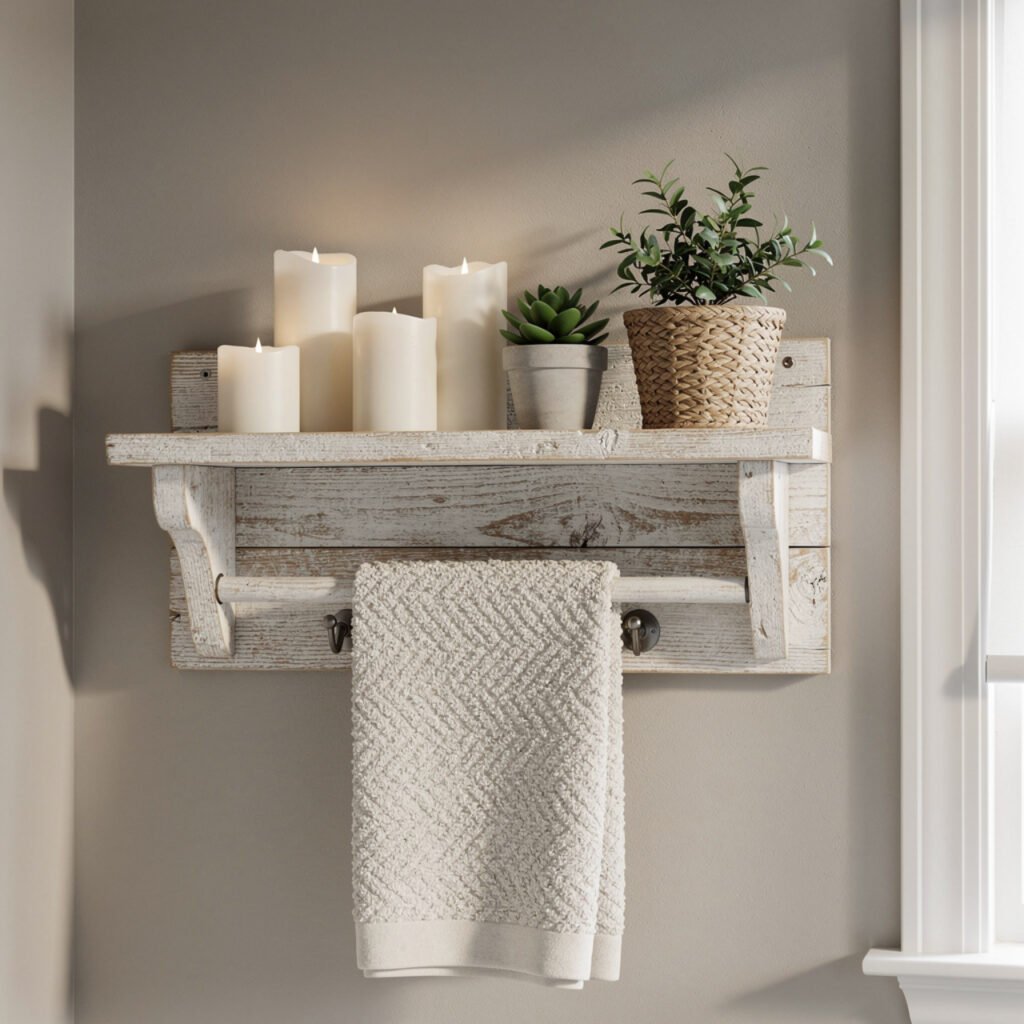 Whitewashed Wood Decor diy farmhouse bathroom decor Ideas