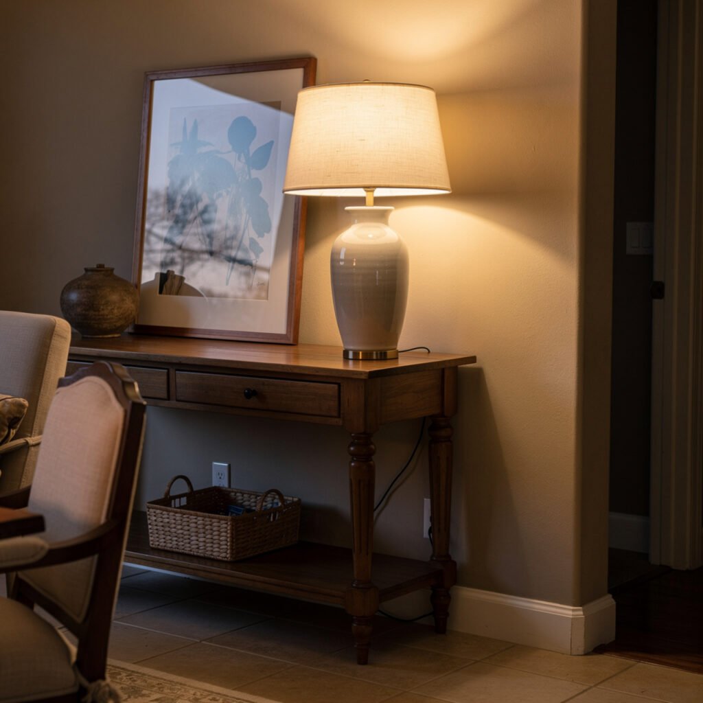 Console Table with Lamp Ideas