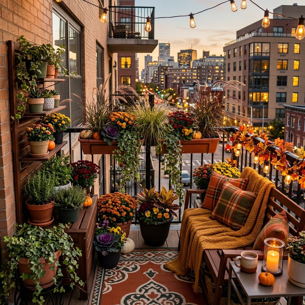 Apartment Balcony Fall Ideas