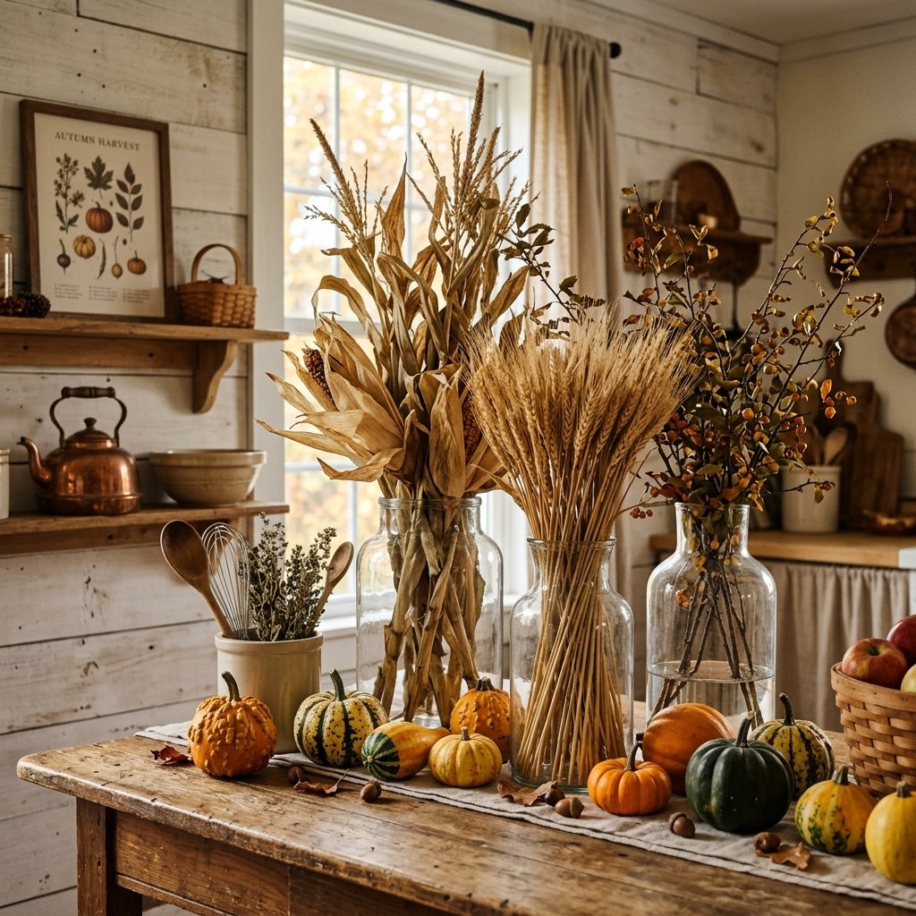 32 Fall Kitchen Decor Ideas: Transform Your Space Into Autumn's Coziest Room 6 Harvest Kitchen Decorating Ideas