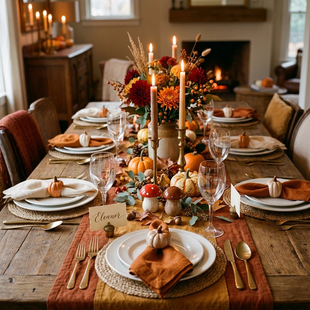 Fall Entertaining Table Setting Ideas
