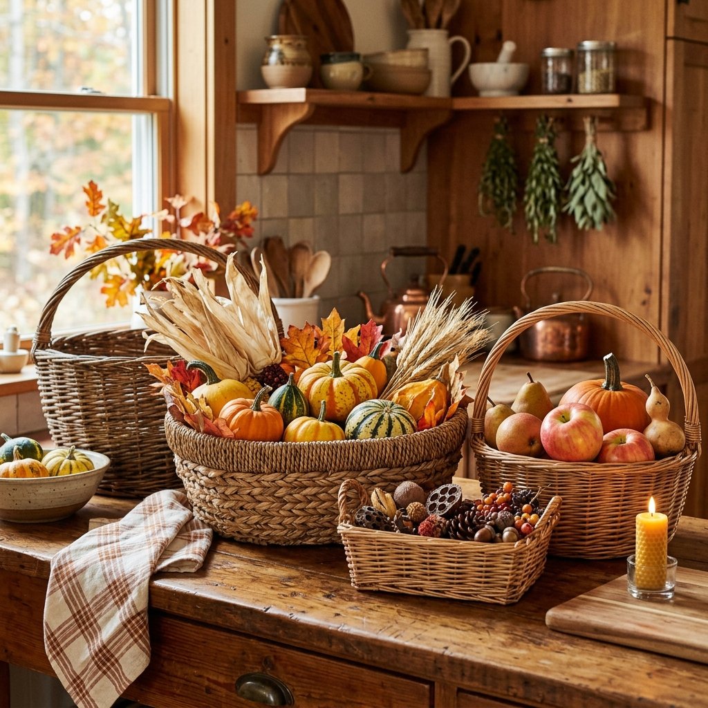 Harvest Basket and Produce Display Ideas