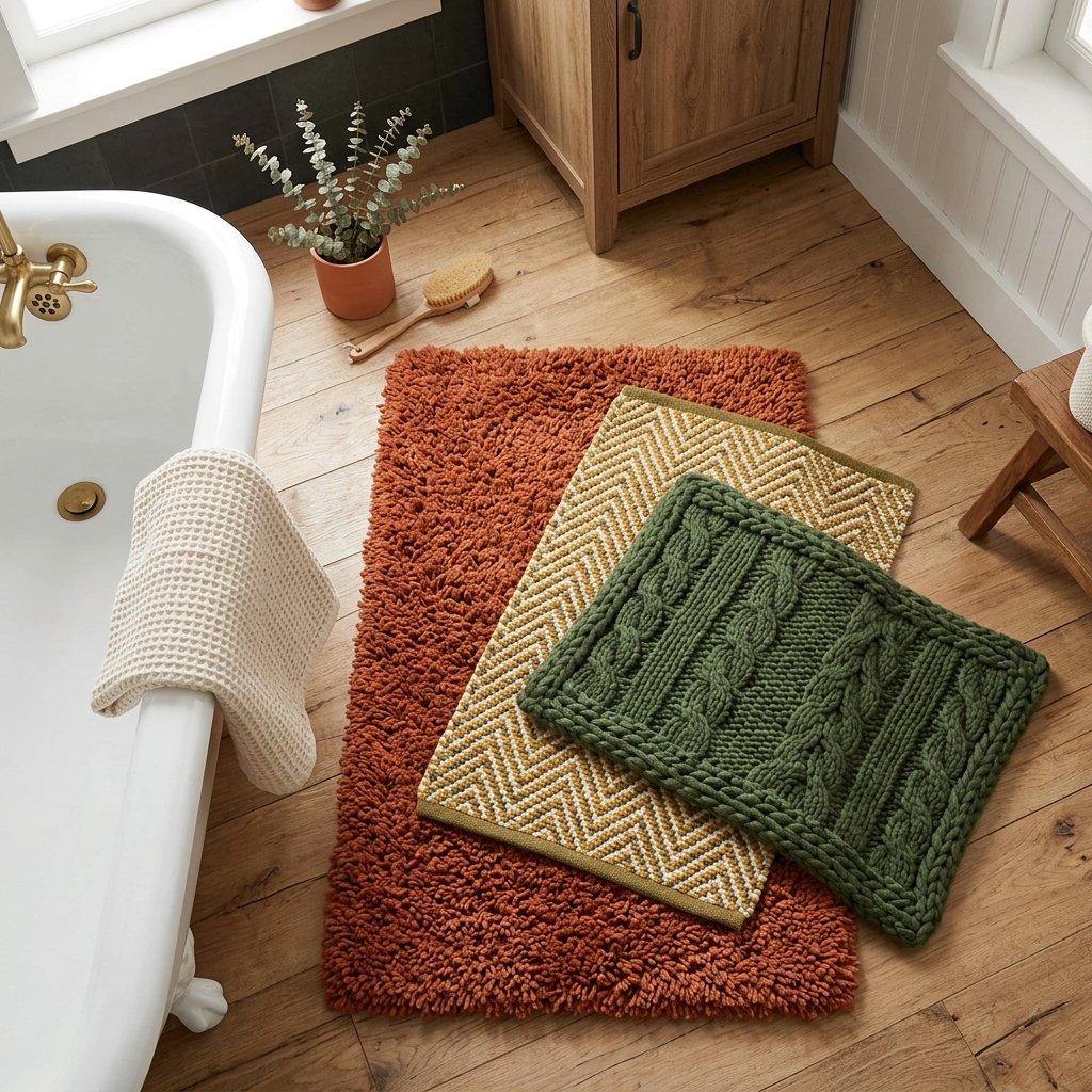 Layered Bath Mat Design