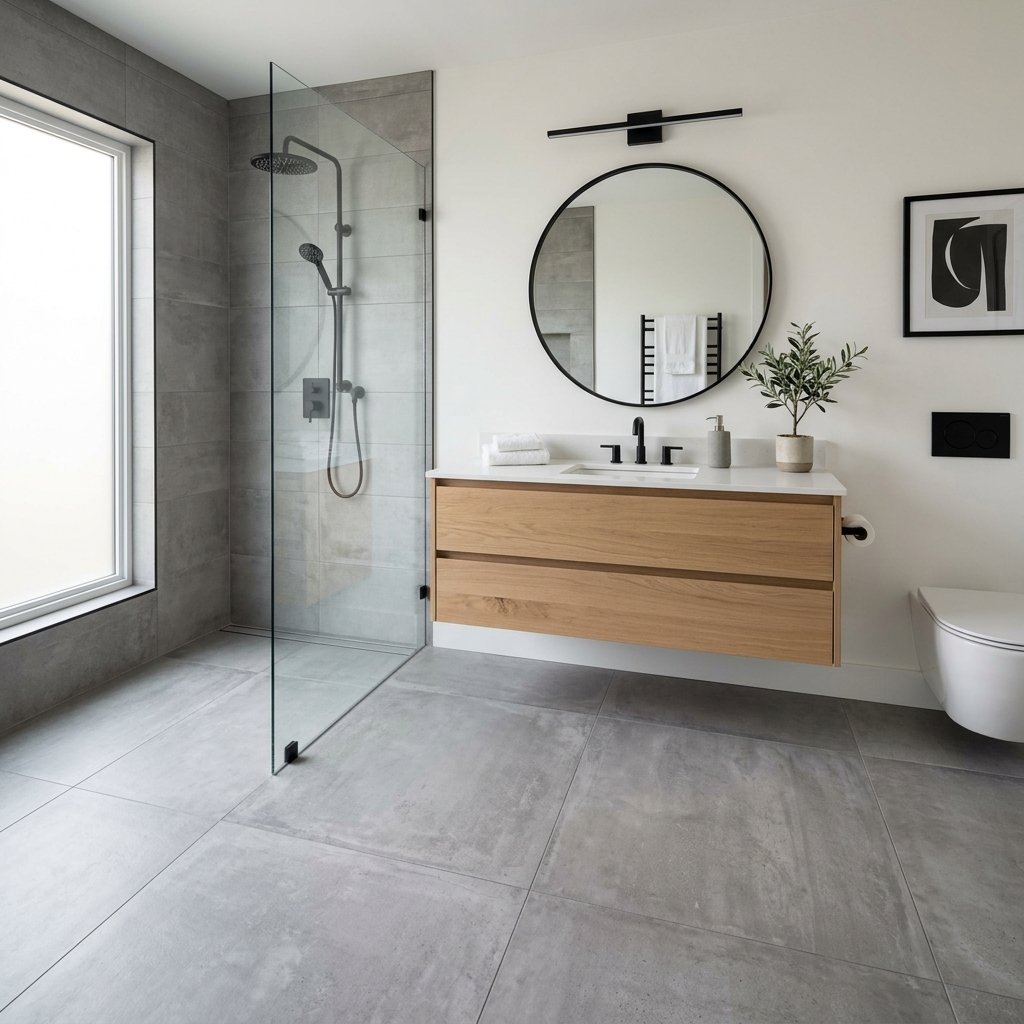 Modern Bathroom Flooring Ideas