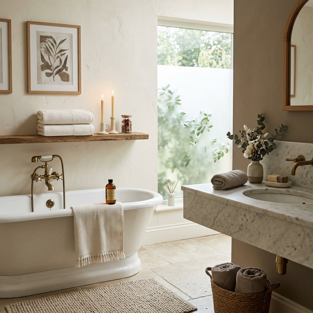 Warm Neutral Bathroom Palette Ideas