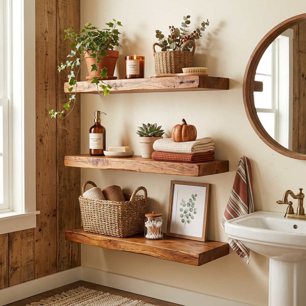 Rustic Wooden Shelving