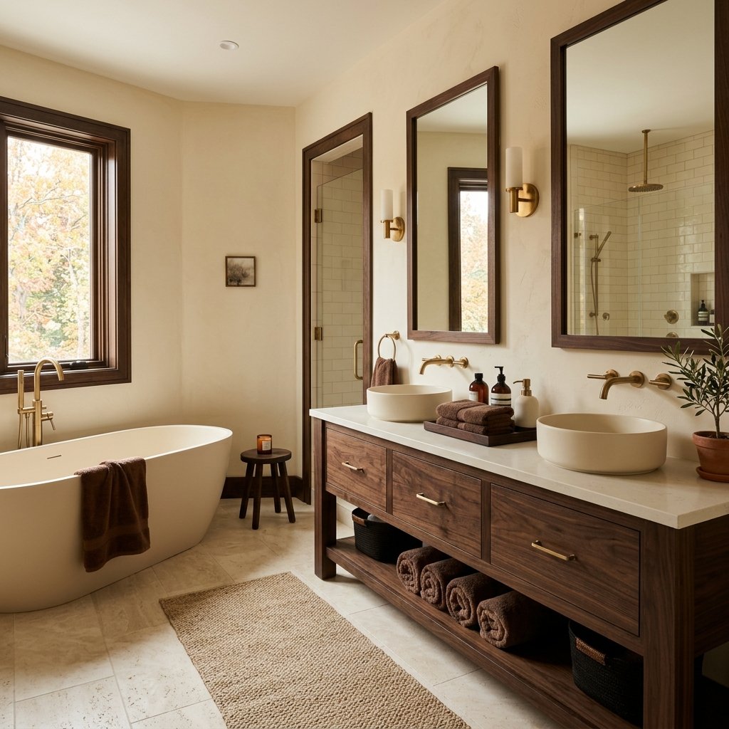 Dark Brown and Cream Color Scheme Idea