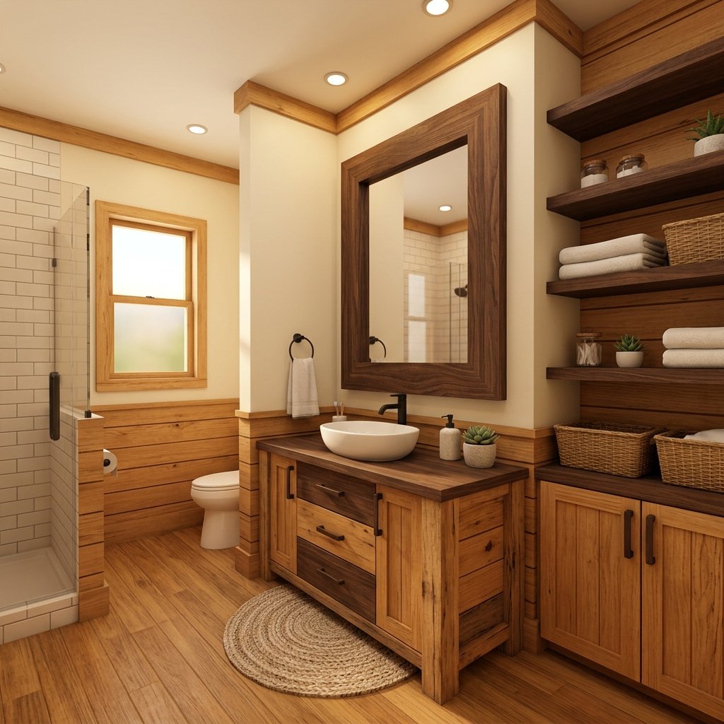 Wooden Element Bathroom Design