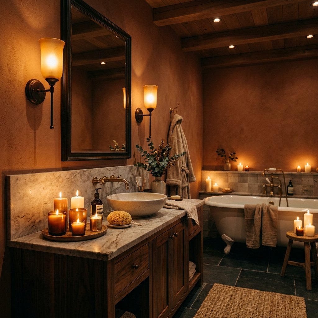 Cozy Bathroom Lighting Ideas