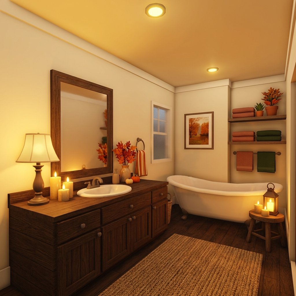 Fall Lighting Bathroom Inspiration