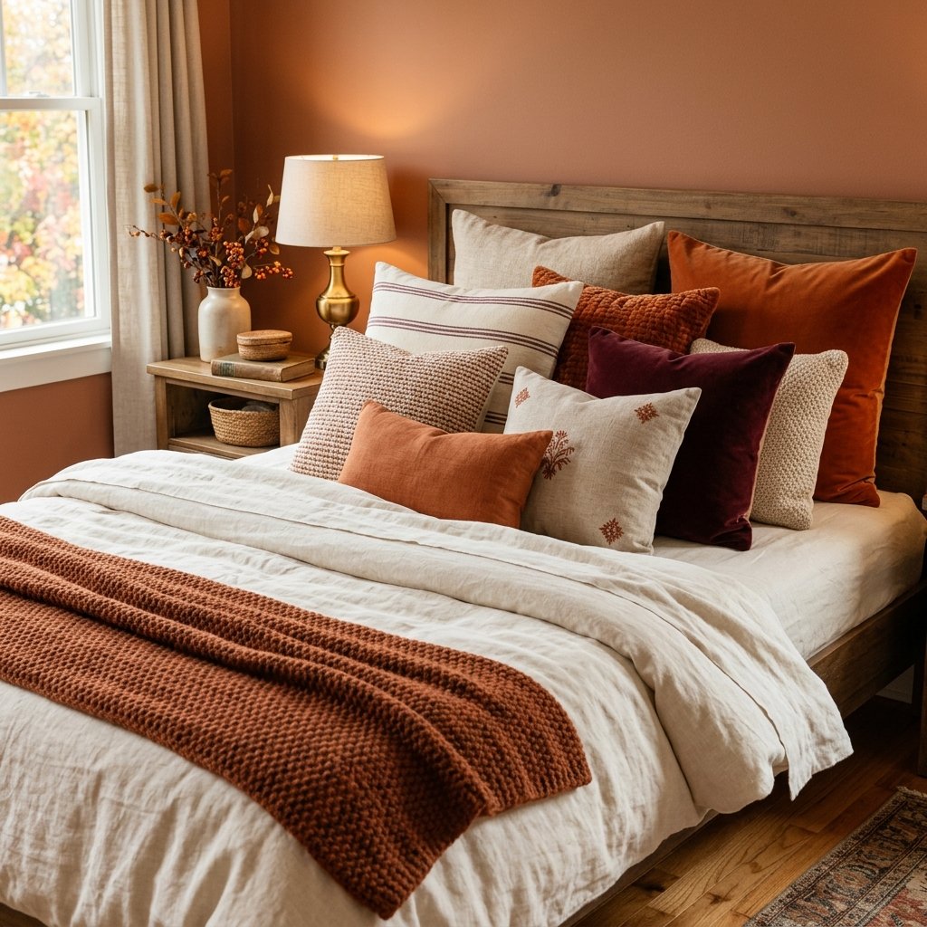 Decorative Pillow Arrangement Ideas for Fall