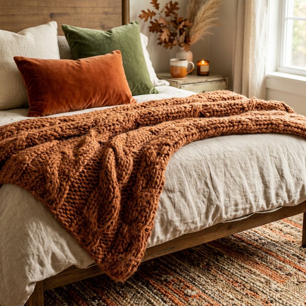 Layered Texture Ideas for Autumn Bedrooms