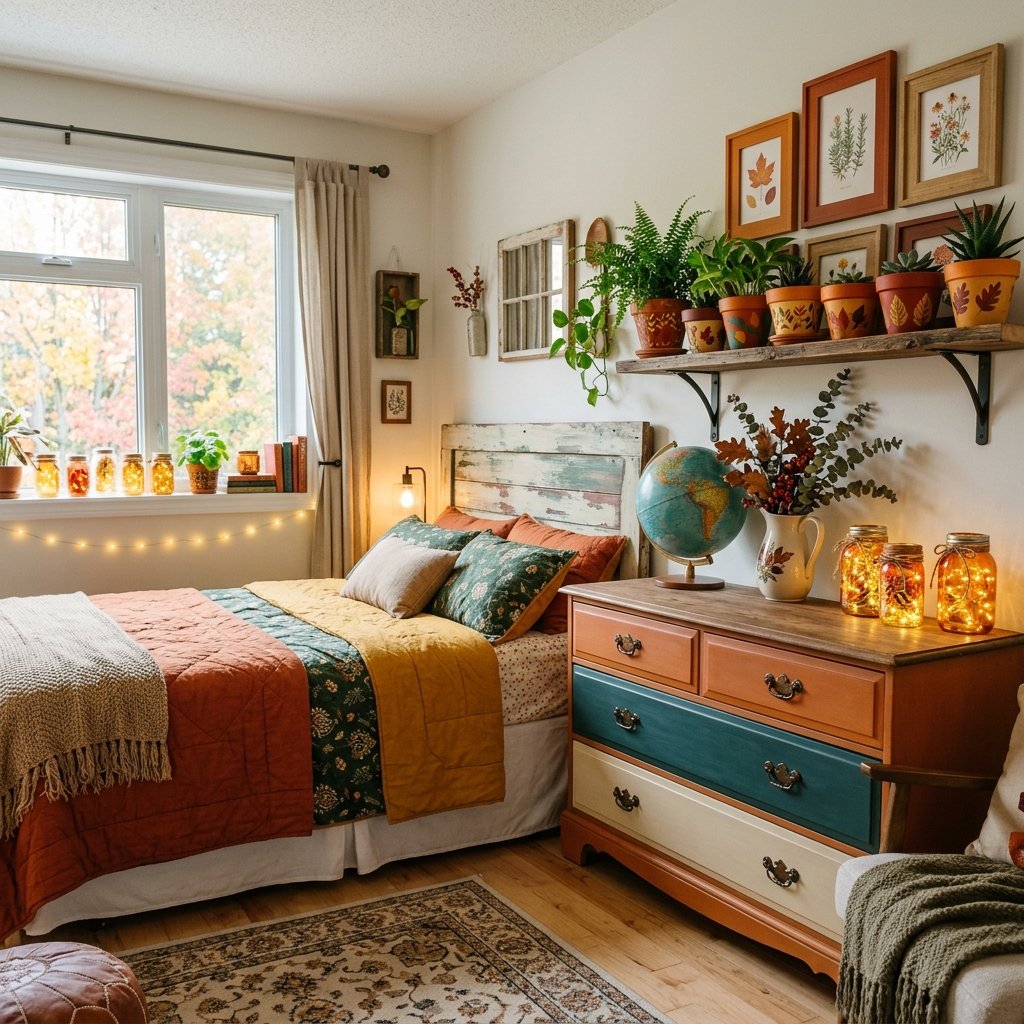 31 Fall Themed Bedroom: Transform Your Space Into a Cozy Autumn Sanctuary 31 Upcycled and DIY Decor Ideas