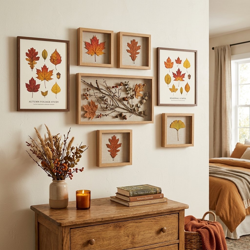 Autumn Foliage Wall Display