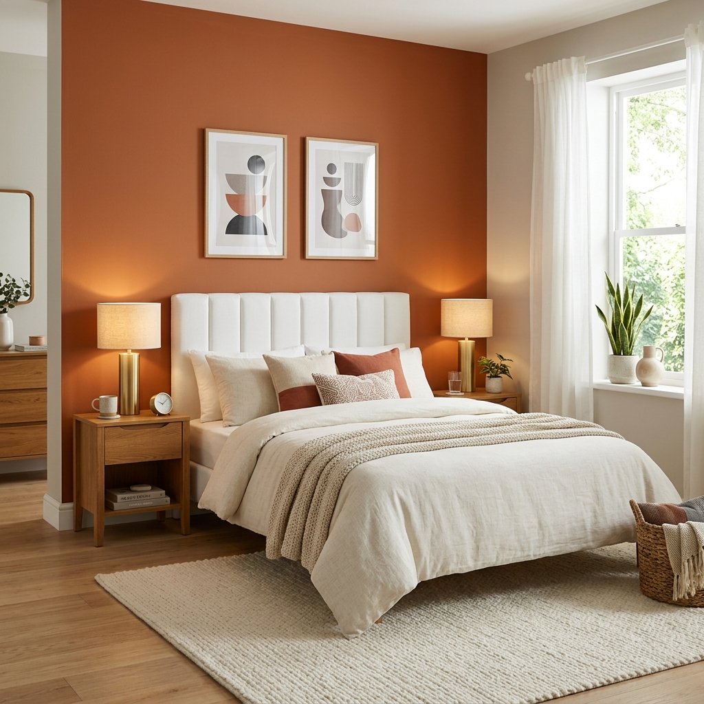 31 Fall Themed Bedroom: Transform Your Space Into a Cozy Autumn Sanctuary 2 Burnt Orange Bedroom Color Ideas