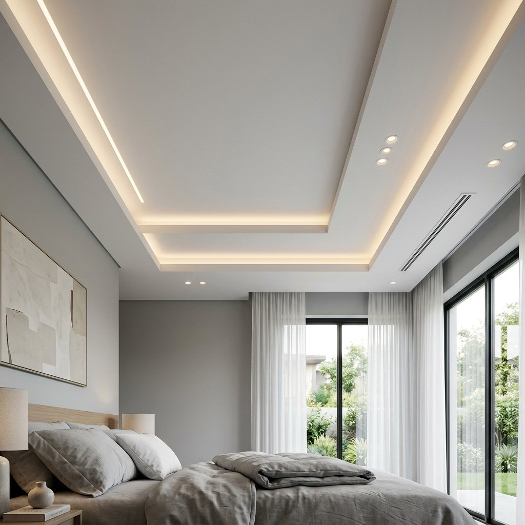 Modern Minimalist Fall Ceiling Bedroom Ideas