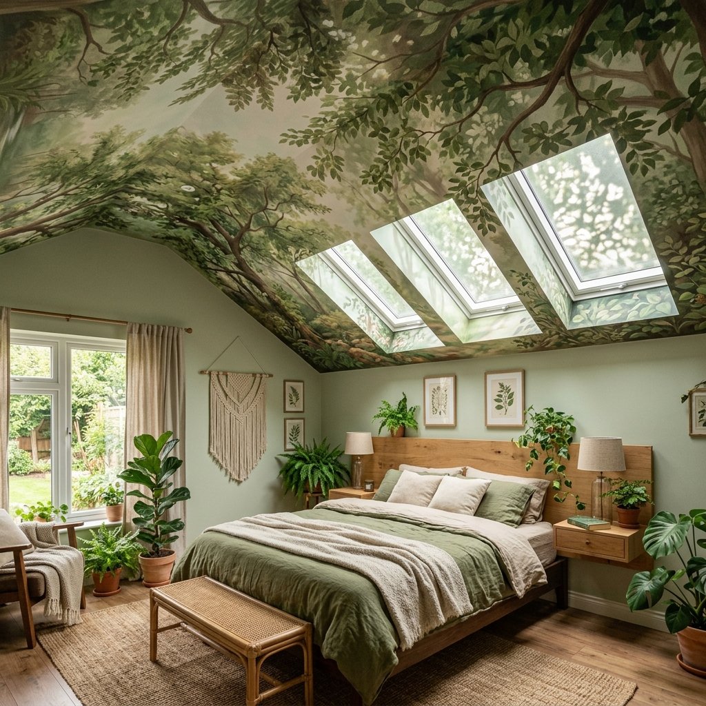 Nature-Inspired Ceiling Design Bedroom Themes