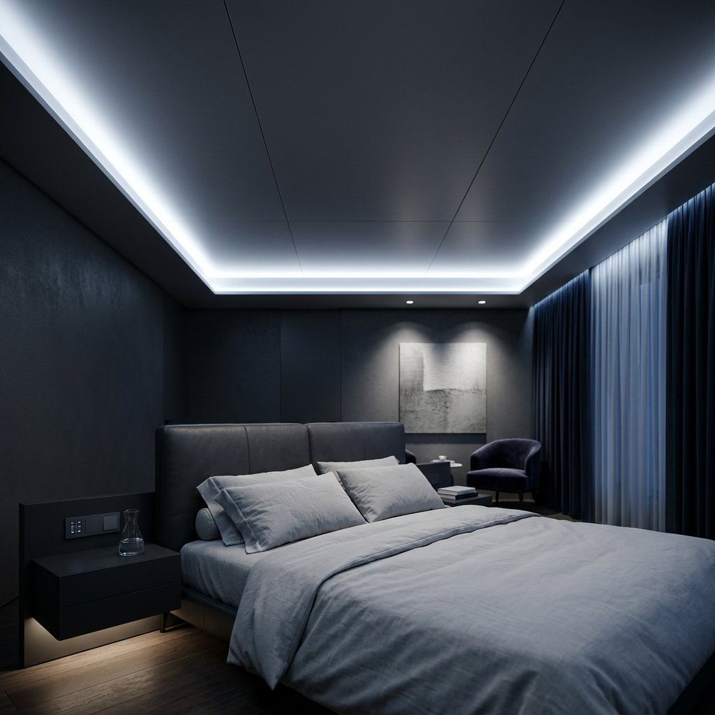 LED Strip Lighting Ceiling Bedroom Ideas