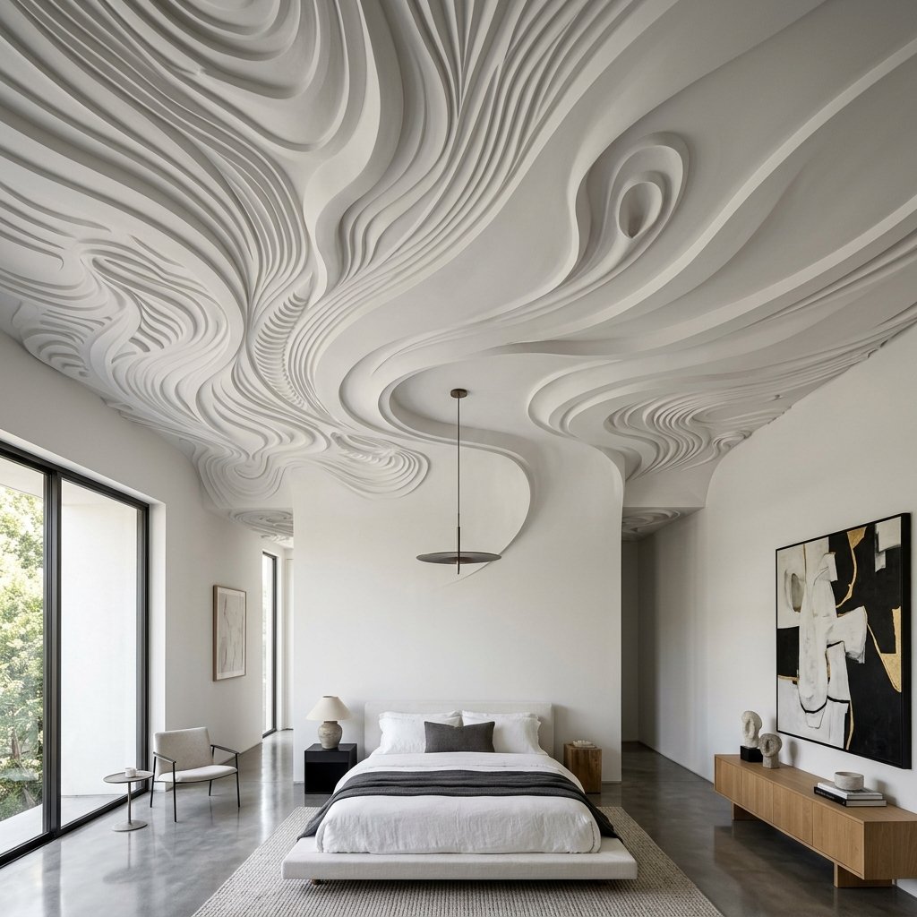 Gypsum Ceiling Bedroom Pattern Concepts