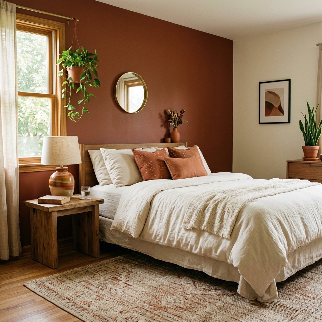 31 Fall Themed Bedroom: Transform Your Space Into a Cozy Autumn Sanctuary 11 Terracotta and Earth Tone Ideas