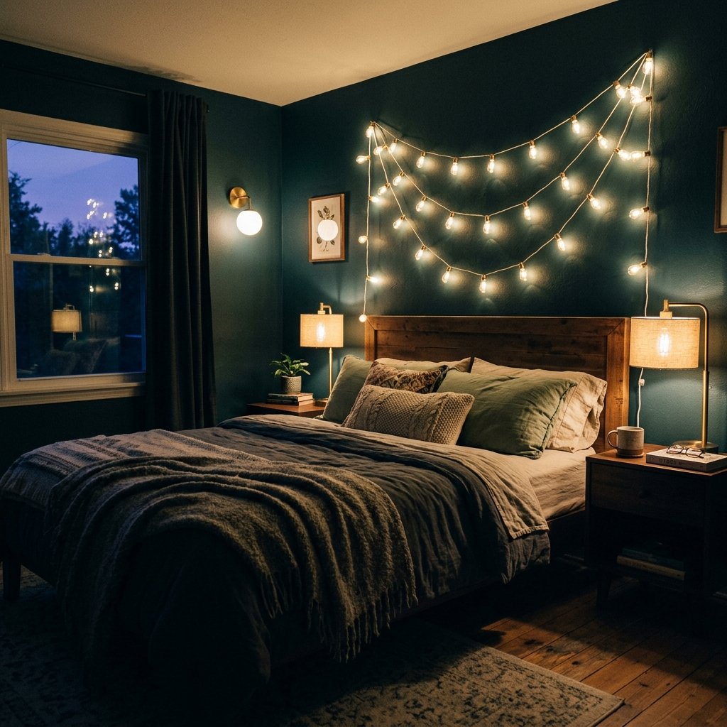 31 Fall Themed Bedroom: Transform Your Space Into a Cozy Autumn Sanctuary 4 Warm Ambient Lighting Ideas