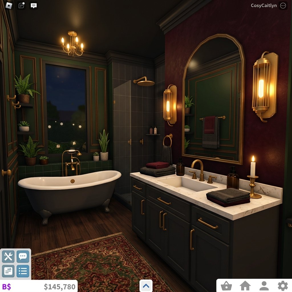 Moody Autumn Bathroom Vibes