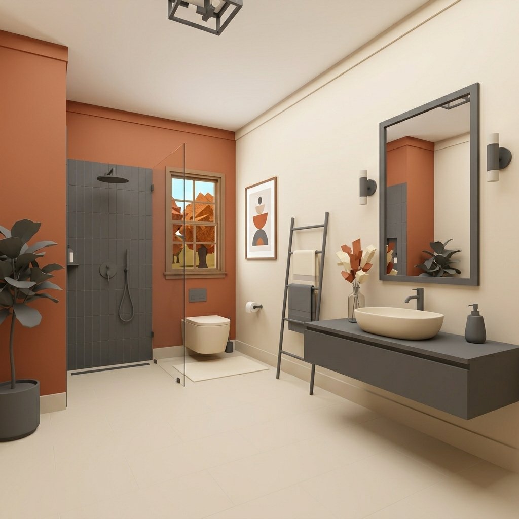 Minimalist Fall Bathroom Aesthetic