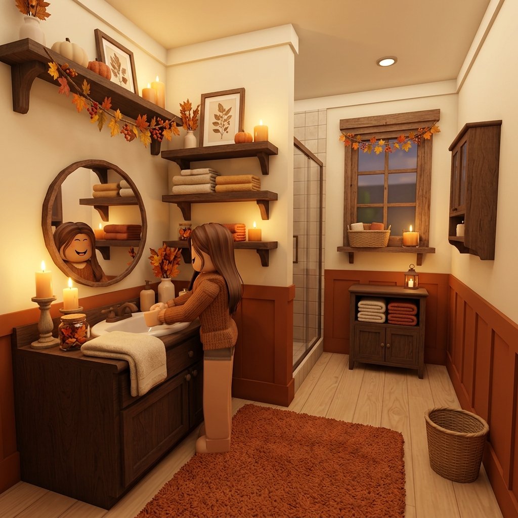 Cozy Autumn Bathroom Aesthetic
