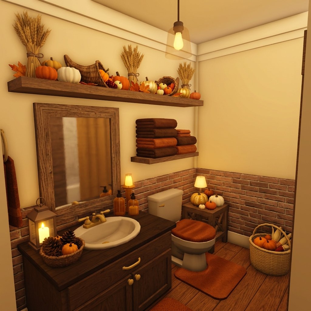 Harvest-Inspired Bathroom Builds