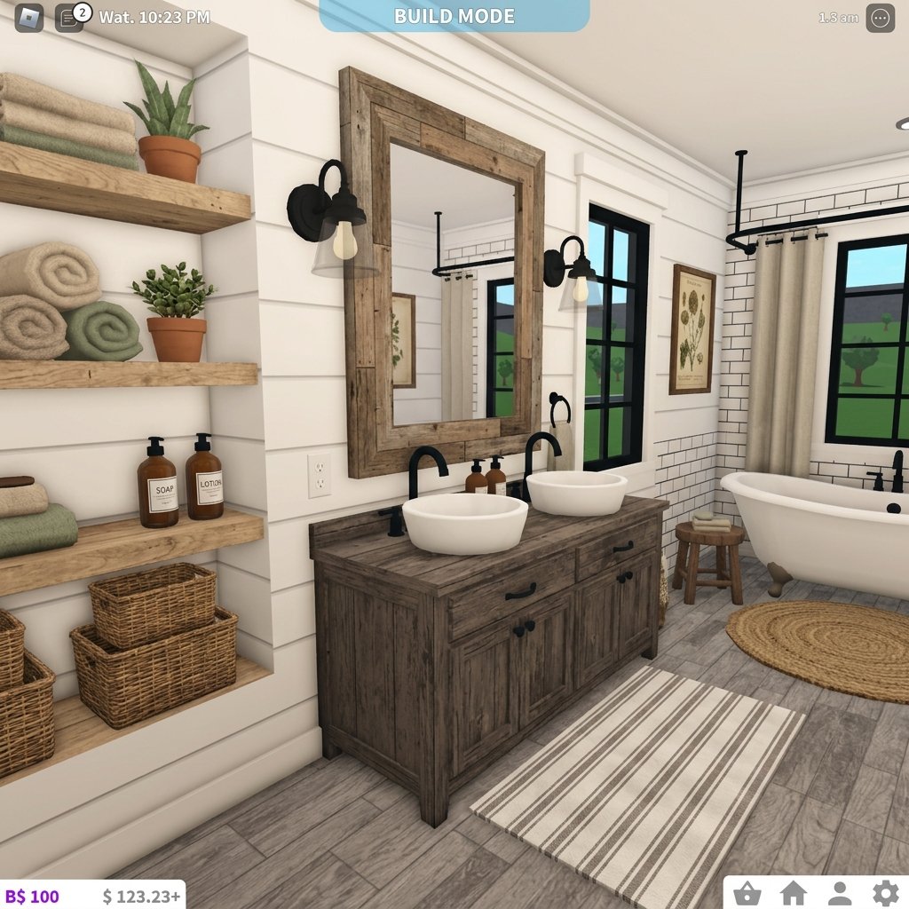 Rustic Fall Bathroom Builds