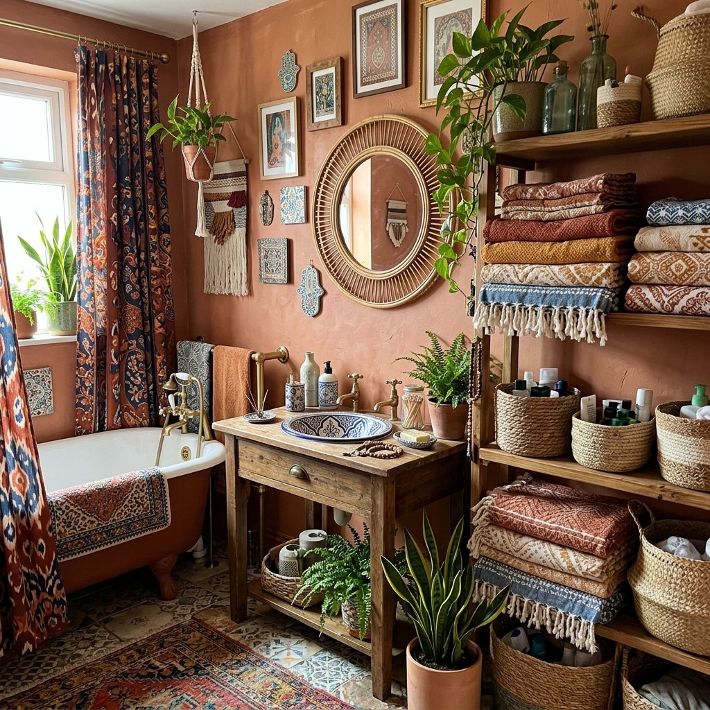 Bohemian Textile Mix Idea