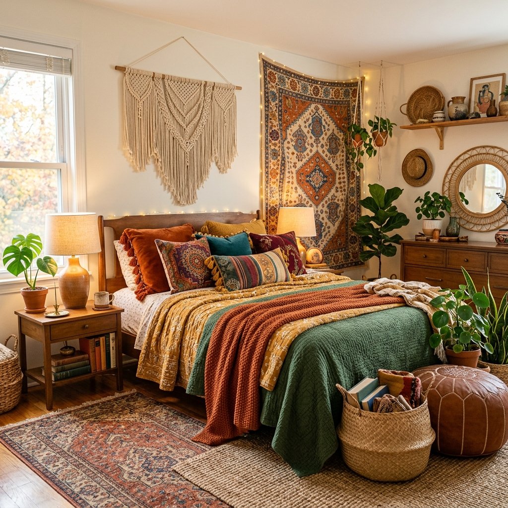 Bohemian Bedroom Styling Ideas