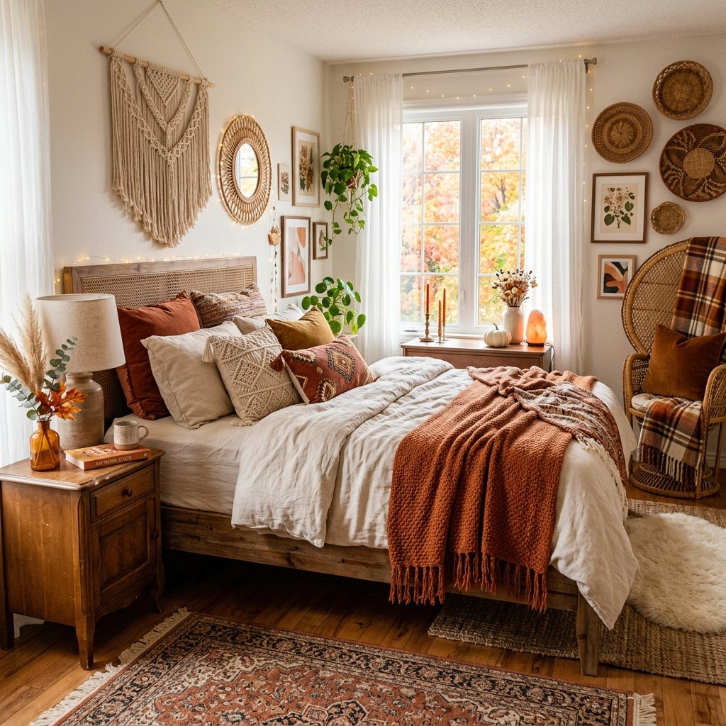 Boho Fall Bedroom Ideas