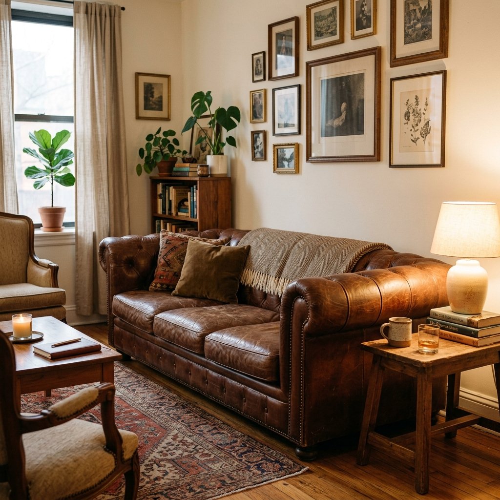 Leather Sofas Aging Beautifully in Small Spaces