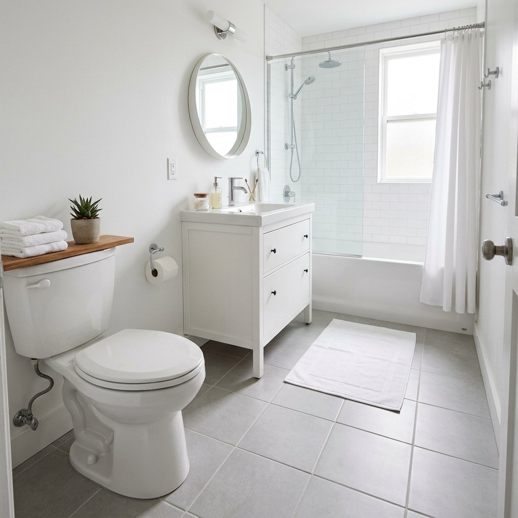Budget Bathroom Flooring Ideas