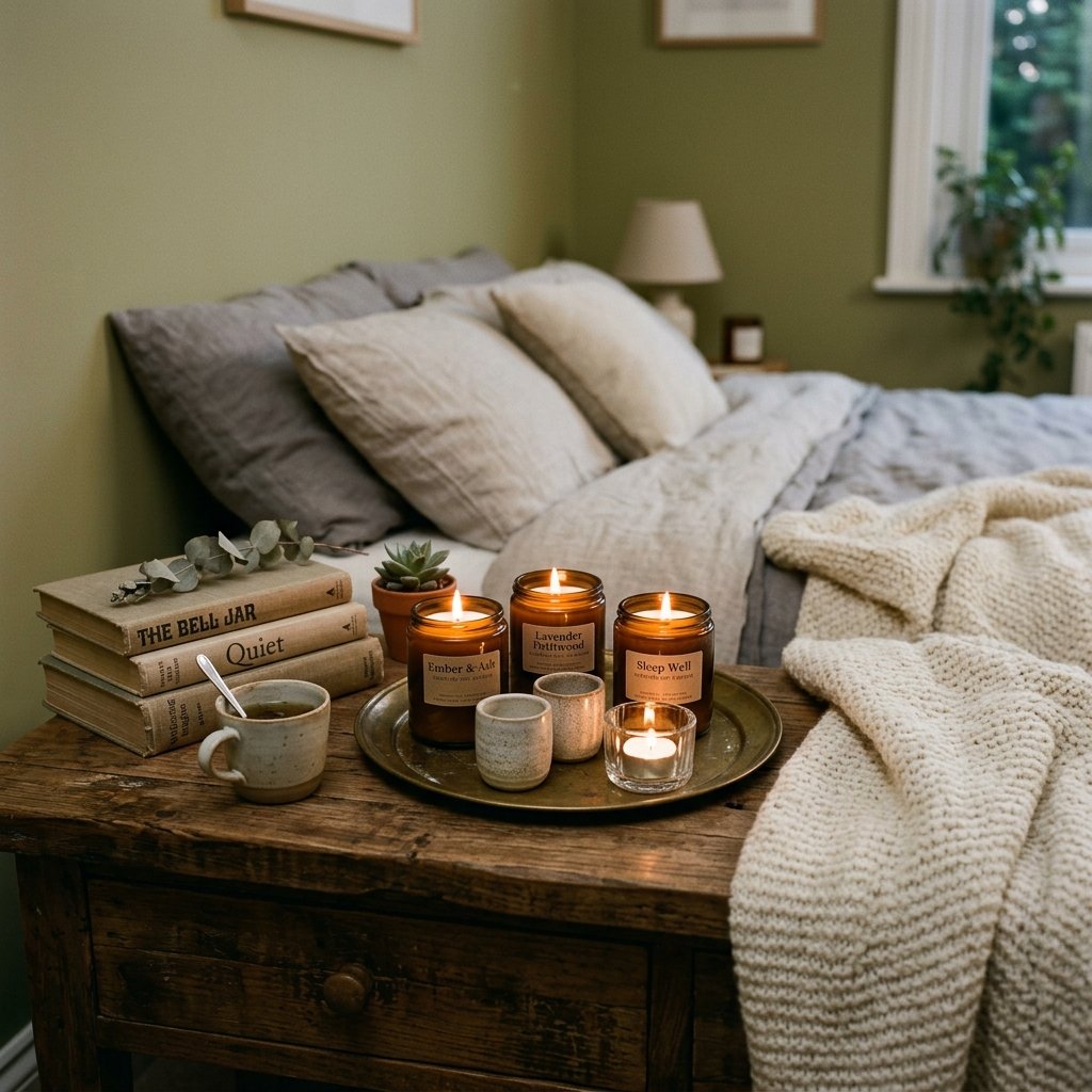 Cozy Candle Arrangement Ideas for Bedroom