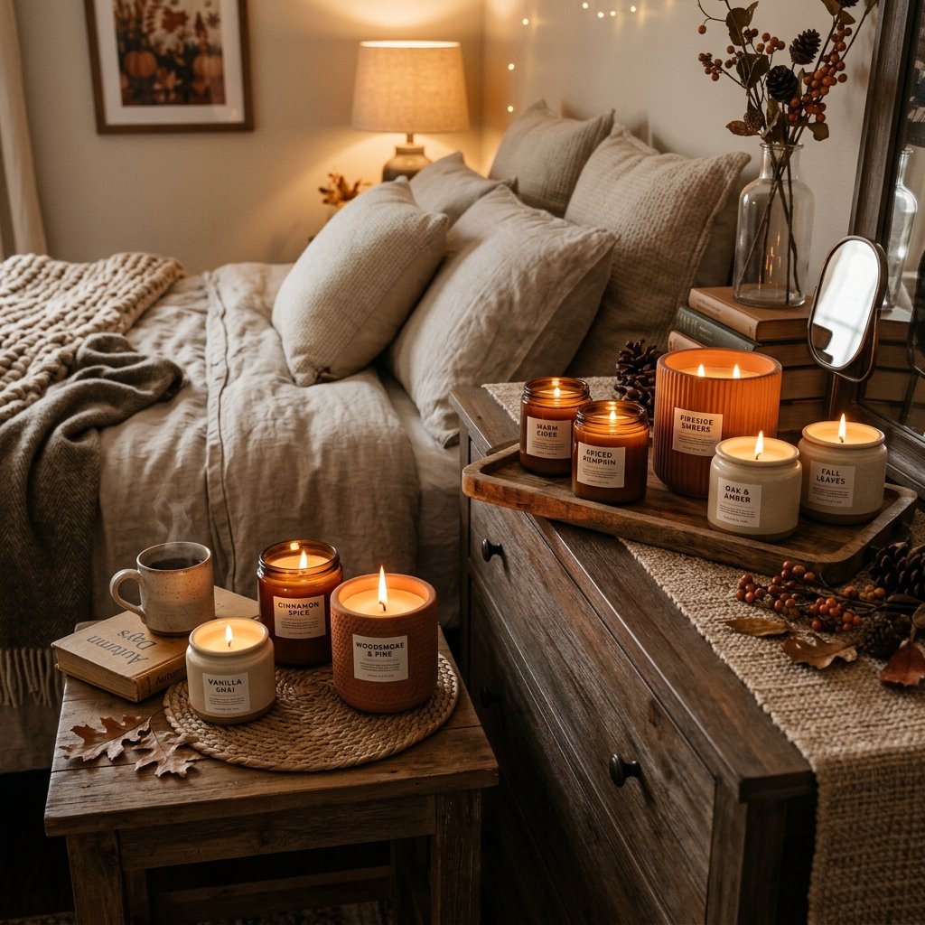 27 Cozy Fall Bedroom Ideas: Easy Ways to Add Warmth & Ambiance 6 Scented Candle Arrangement Ideas