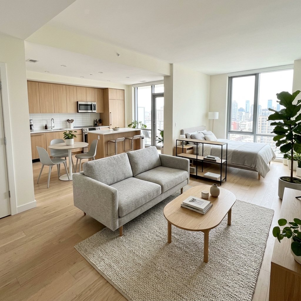 Compact Sofas for small spaces Open-Concept Apartments
