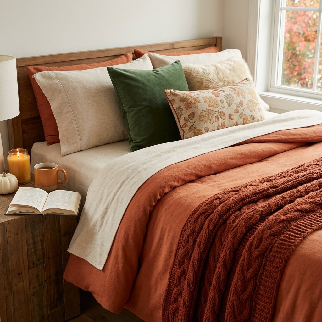 Cozy Autumn Bedding Ideas