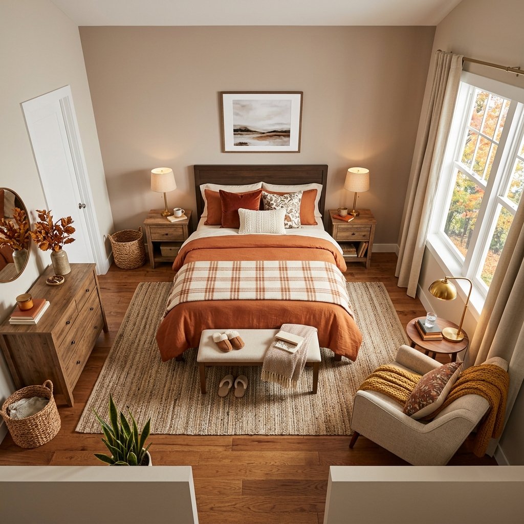 27 Cozy Fall Bedroom Ideas: Easy Ways to Add Warmth & Ambiance 24 Furniture Arrangement Ideas