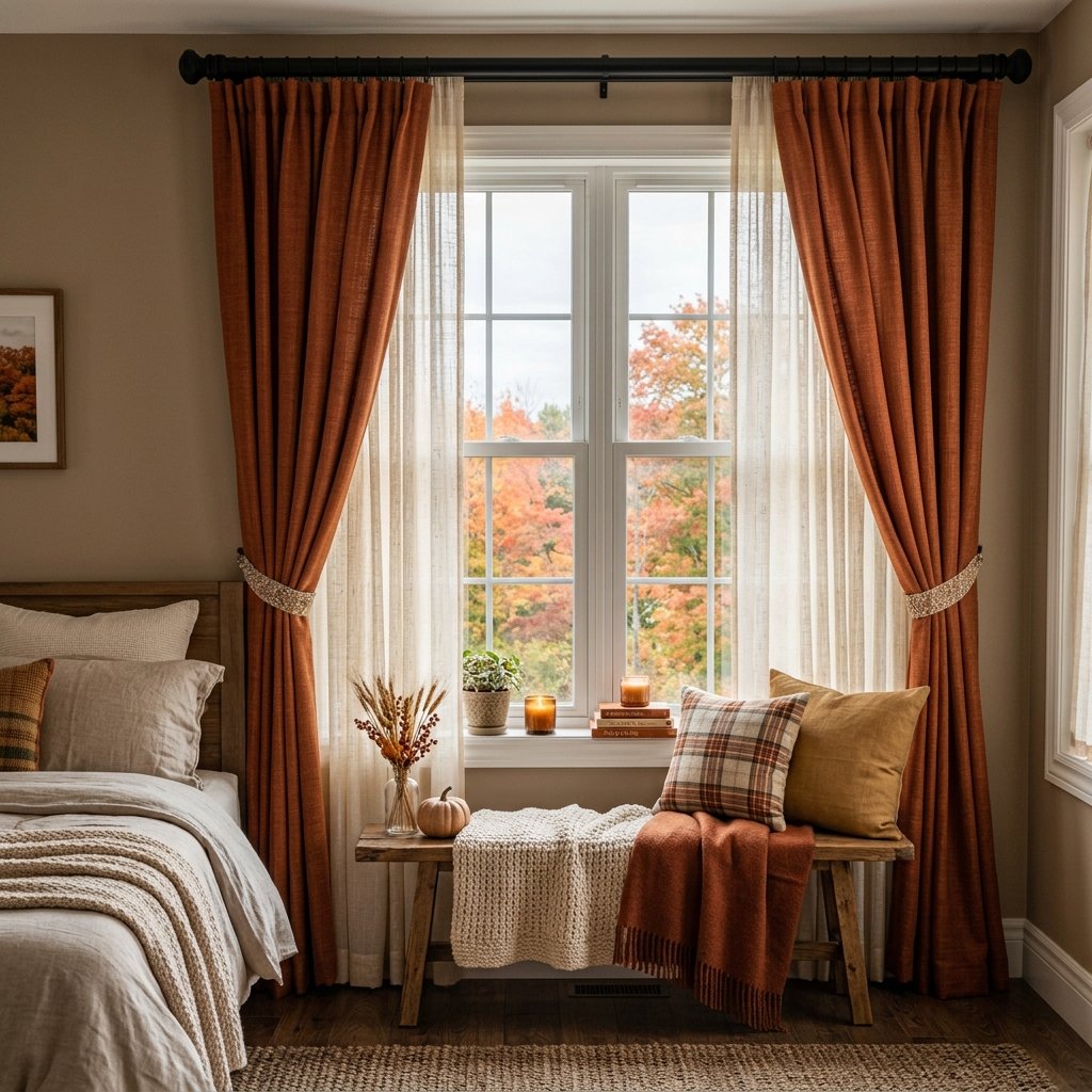 27 Cozy Fall Bedroom Ideas: Easy Ways to Add Warmth & Ambiance 17 Window Treatment Design Ideas