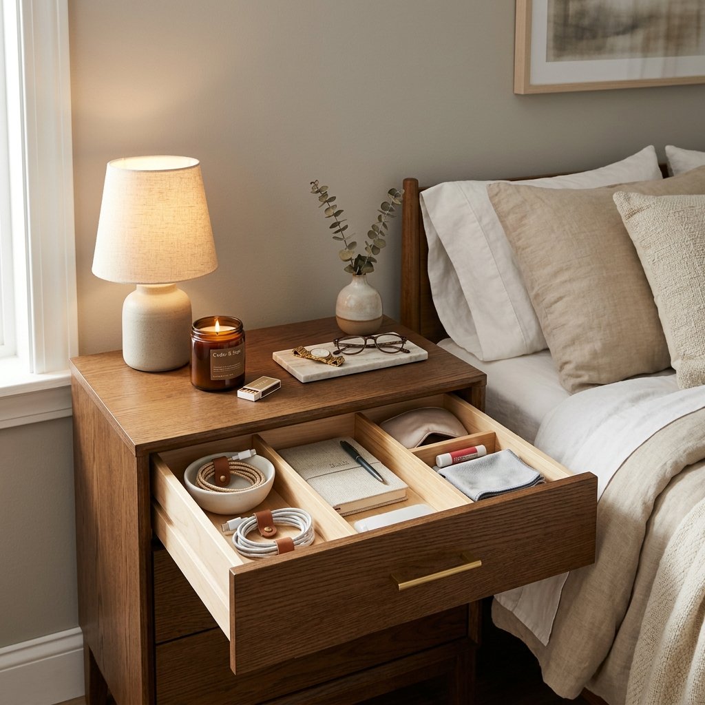 Nightstand Decoration and Organization Ideas