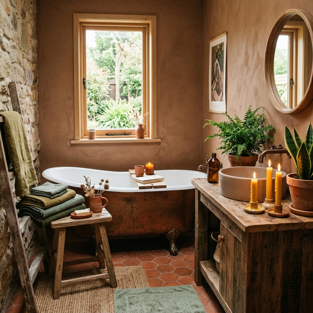 Earthy Tone Bathroom Ideas