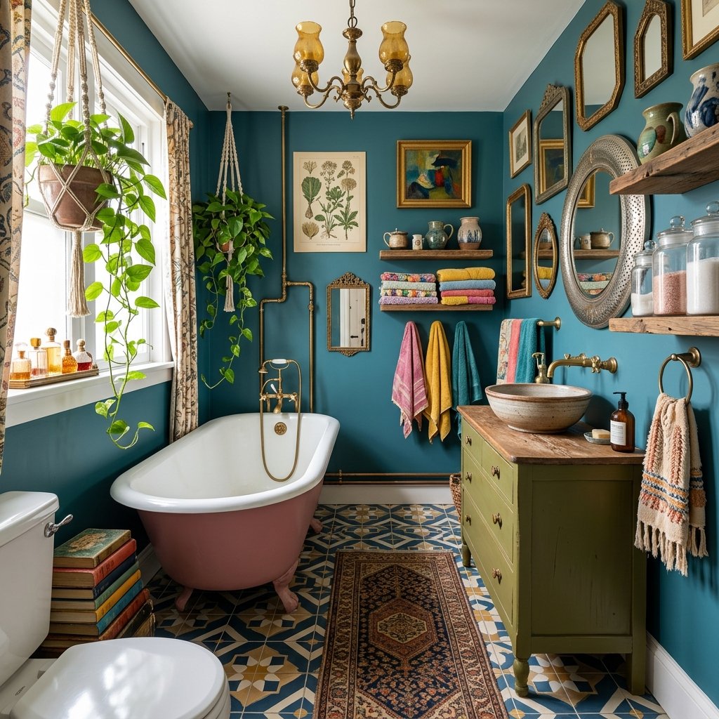 Personalized Fall Bathroom decor Styling Idea