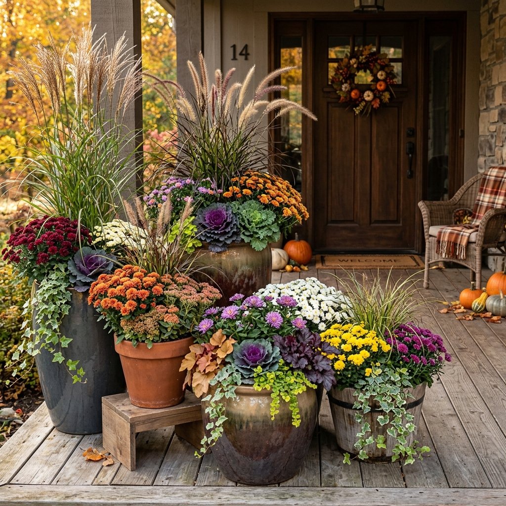 Outdoor Fall Container Ideas